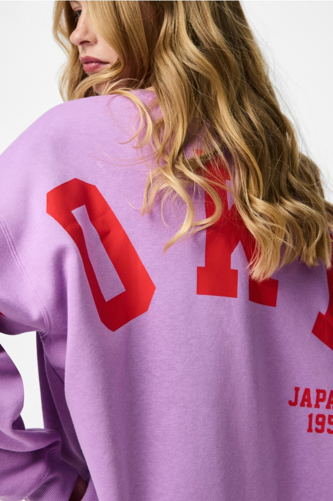 PCFANY LS O-NECK OVERSIZED SWEAT JR 17164992 African Violet/TOKYO